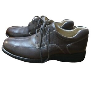 Johnston & Murphy Shoes Brown Mens Casual Dress Sz 12W Lace Shuler